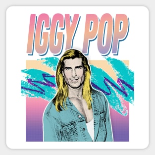 Iggy Pop Humorous Aesthetic Parody Design Sticker